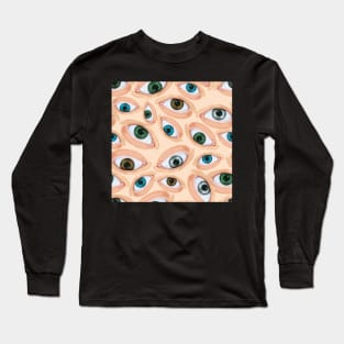 pattern of eyes Long Sleeve T-Shirt